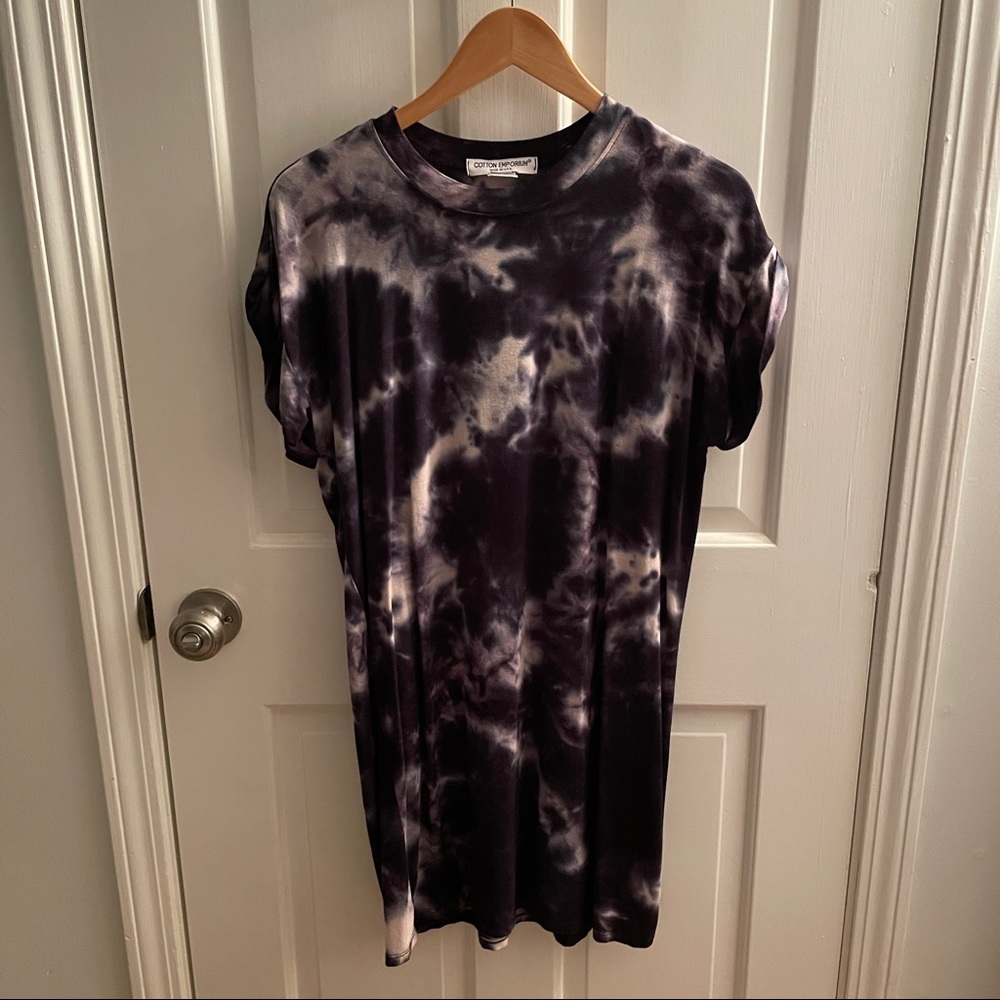 Tie dye t-shirt dress. Cotton Emporium brand. Size S.